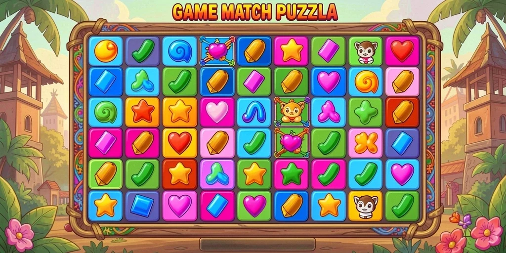 yoktogel - Screenshot menampilkan level teka-teki yang menarik dan menantang.